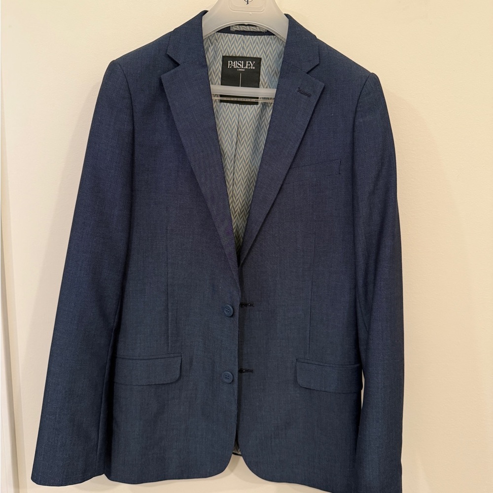 Kids Blue Blazer - 3 Piece Set